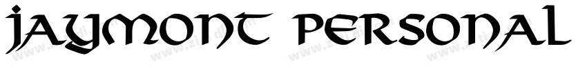 Jaymont PERSONAL Bo字体转换